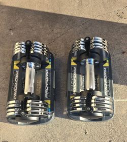 Adjustable dumbells