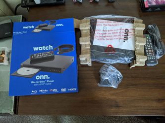 Brand New ONN 1080p Blu-ray Player with HDMI Cable & Remote