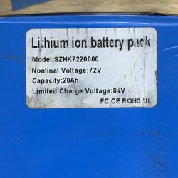 72v 20ah battery