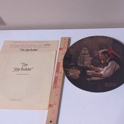 Norman Rockwell Plate - The Ship Builder