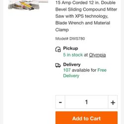DeWalt Double Bevel Sliding Compound Miter Sa