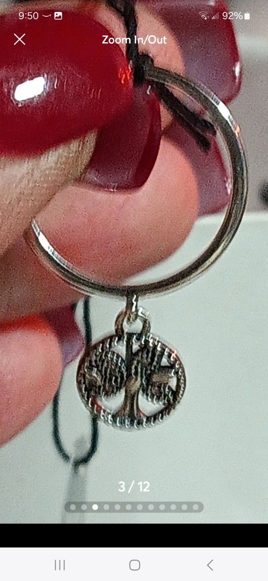 Pandora Authentic Brand New Sterling Silver Dangling Pave Family Tree Ring Size 9
