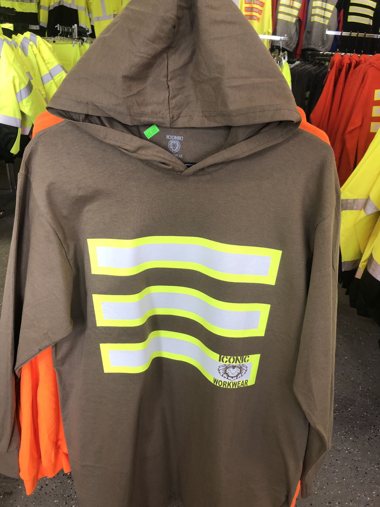 High Viz Long Sleeve With Hoodie