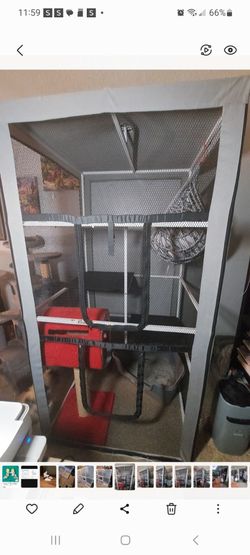Large cat cage