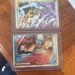 Suicune And Rakou Legend Card (top Half ) Suicune And Entei Legend Card (bottom Half)