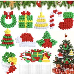 48 Set Christmas Pom Poms Crafts for DIY