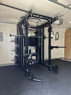 3 in 1 Beast Rack🔹All In One Gym🔹Dual Cable Machine🔹Smith Machine🔹Squat Rack🔹Fitness Weights 