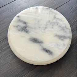 Marble Lazy Susan, 12" Cake Turntable for Decorating, Natural Marble Cake Stand Turntable Baking Sup