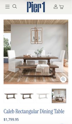 Dining wood table from Pier 1 Import