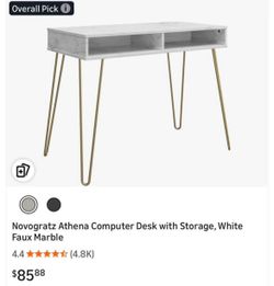 Faux Marble Desk Table