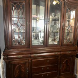 China cabinet Cherry Oak