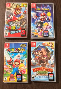 Nintendo Switch Mario Game Bundle - 4 Games