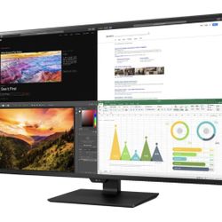 LG - 43" UltraFine 4K UHD Monitor with USB-C Connectivity - Black