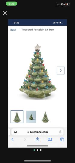 New Lenox porcelain Lit Tree 
