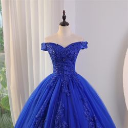 Rhinestone Lace/Tulle Ball Formal/Wedding
