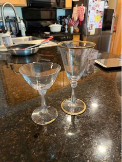 20 piece coupe and goblet glass set