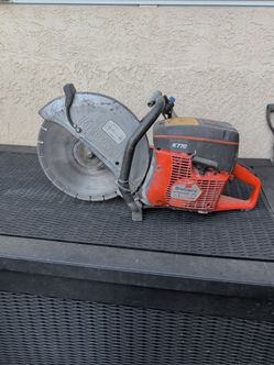 Husqvarna gas cutter good condition going through my stuff stuff I don't need