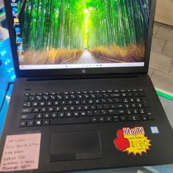 HP Laptop 17.3" Intel Core i5-8th Gen Processor 8gb Ram 256GB SSD Win 11 Microsoft Office Package. Charger.