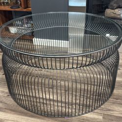 Modern Round Glass Coffee Table – Crate & Barrel