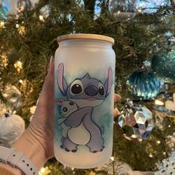 Stitch Custom Glass Cup