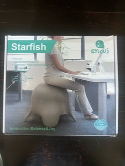 Balance Ball Chair w/ Cover – Great for Office, Core Strength & Postur