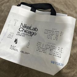 NIKE LAB CHICAGO x OFF WHITE VIRGIL ABLOH TYVEK CAMPUS TOTE BAGS LARGE SIZE