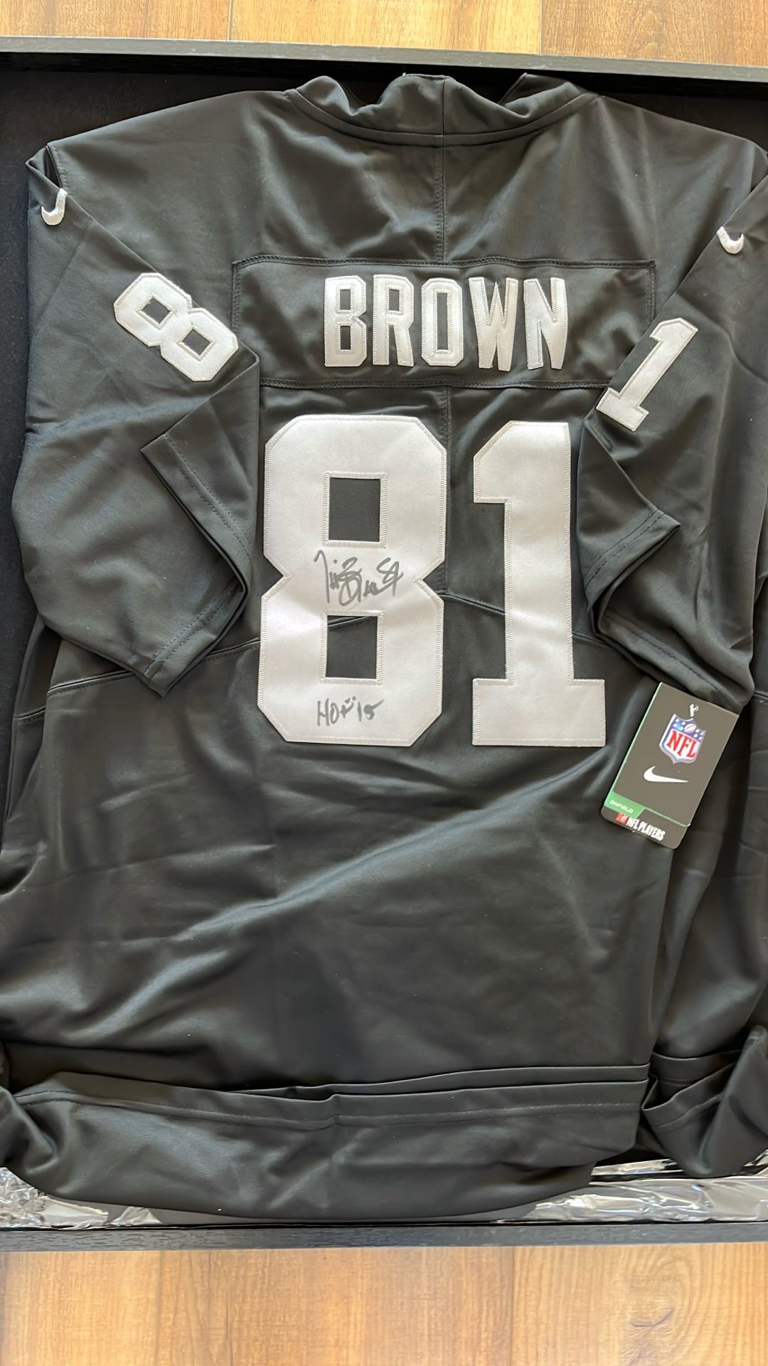 Raiders Tim Brown Signed Jersey HOF Heisman Winner
