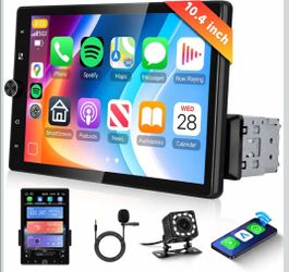 10.4 inch Single Din Stereo with Wireless Carplay and Android Auto