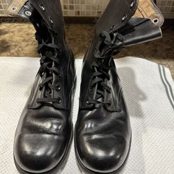 Boots All Leather Military Issue Size 10