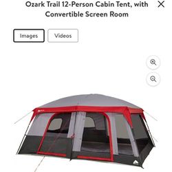 Best Offer 12 Person Cabin Tent With Convertible Screen