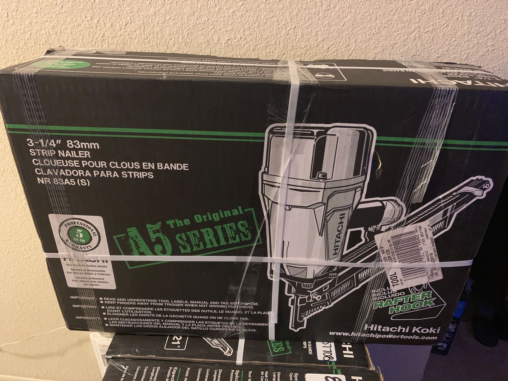 Hitachi framing nail gun NR 83A5(S) NEW STYLE