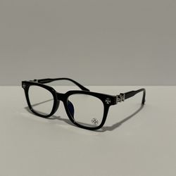 Chrome Hearts Glasses Black Frame/ clear Lenses