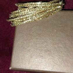 12 Piece Gold And Diamond Accent Bracelets