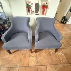 2 New Tufted Accent Chairs