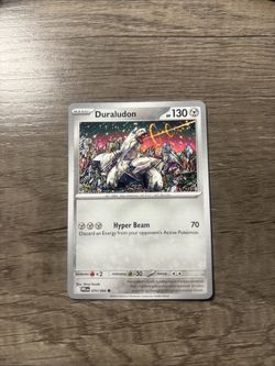 Pokémon Duraludon 130 HP Hyper Beam Card 074/094 PLB Set Metal Basic