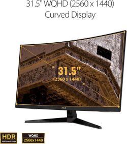 ASUS VG32VQ 1440p 144Hz Curved Ultrawide Gaming  Monitor