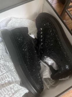 All black designer shoes