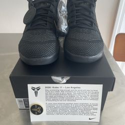 Size 10 Nike Kobe XI 11 Elite Low Protro Fade To Black Gold IM4260-001