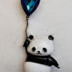 Whimsical “Floating Panda” Pin/Brooch - WEAR YOUR STORY