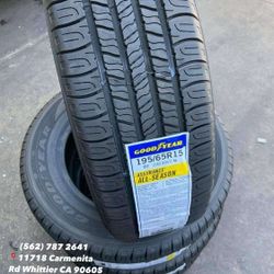 195/65R15 Goodyear New Set of Tires Installed and Balanced Set de Llantas Nuevas Instaladas y Balanceadas