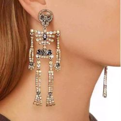 Dangle Skull Earrings