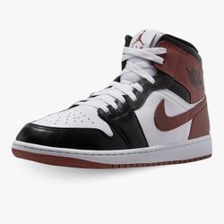 Men’s AIR JORDAN 1 MID SE "WHITE/DARK PONY-BLACK"