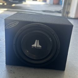 JL Audio 12W1v3-4Subwoofer + Ground Shaker Box + Amp