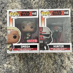 Funko Pop Star Wars Bad Batch Omega & Hunter Set of 2 (message me for individual)