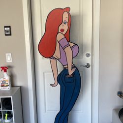 Jessica Rabbit Tite Butz 5’8” Tall Hand Painted Display