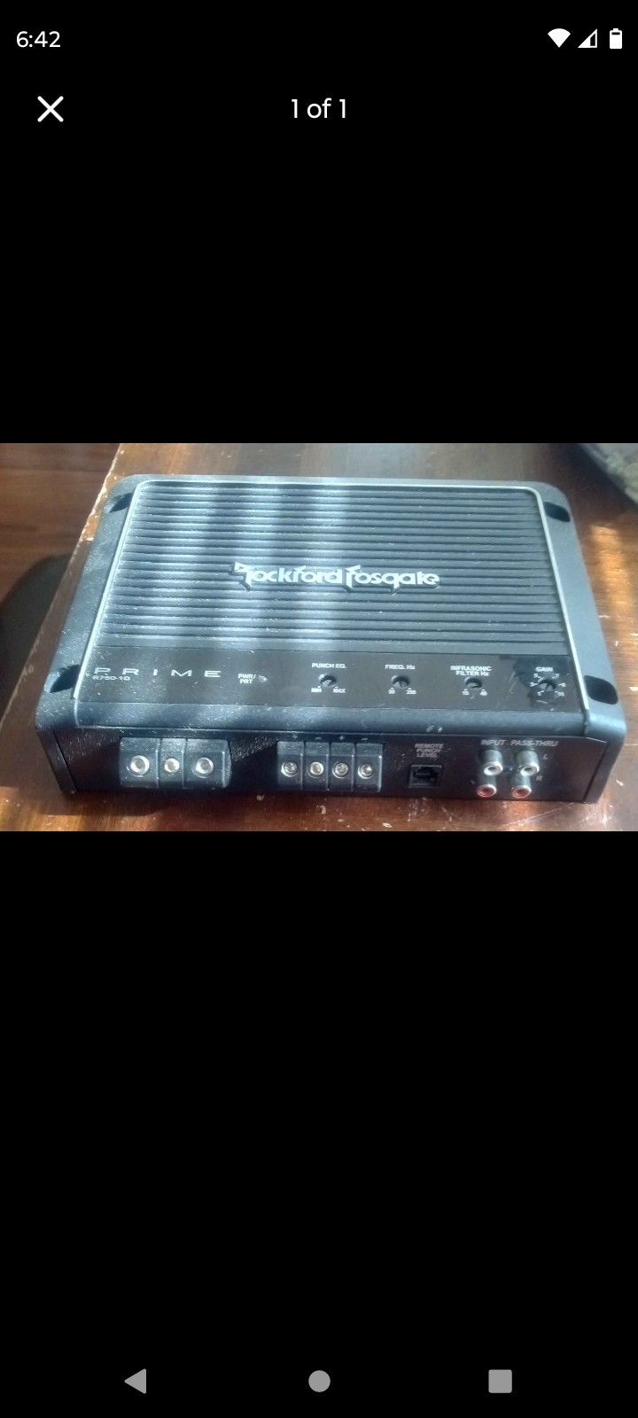Rockford Fosgate R750-1D Mono Block Class D Amplifier