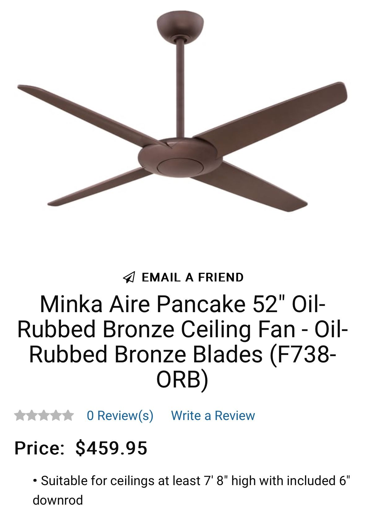 Ceiling Fan Pendants & Chandeliers