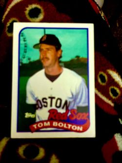 Rare error 1989 tom Bolton Topps 269