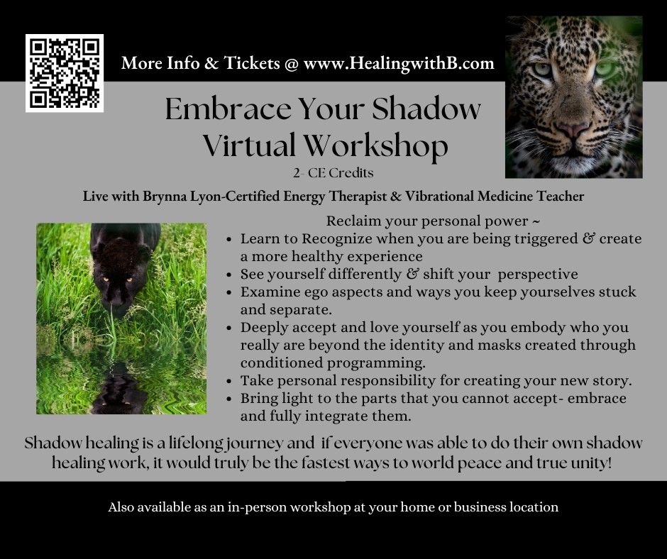 Embrace Your Shadow Virtual Workshop