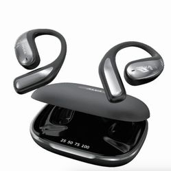 PAXA Vogbuds 5 Pro OWS Smart Voice Assistant Headset, Dynamic Stereo Sound Earbuds with ENC Call Noise Canceling Mic, Digital Battery Display